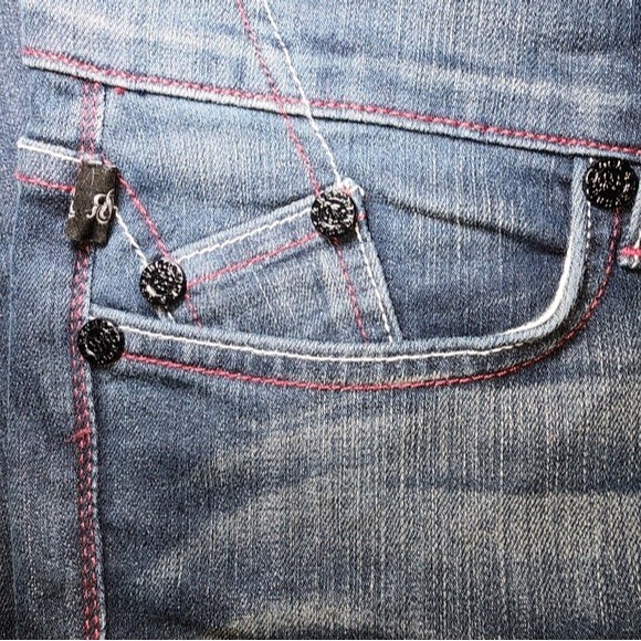 Rock & Republic Stella Dark Wash Low Rise Straight Leg Jeans Women's Size 29 - Picture 5 of 12